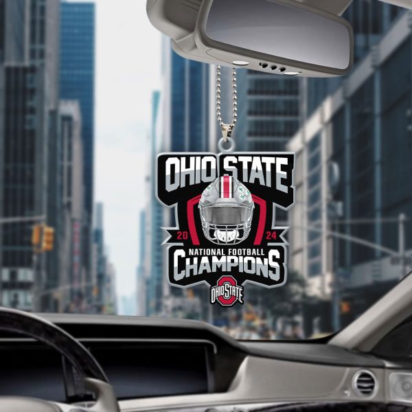 Ohio State Buckeyes Football Custom Shape 2-sided Acrylic Car Ornament – HOATT 9089