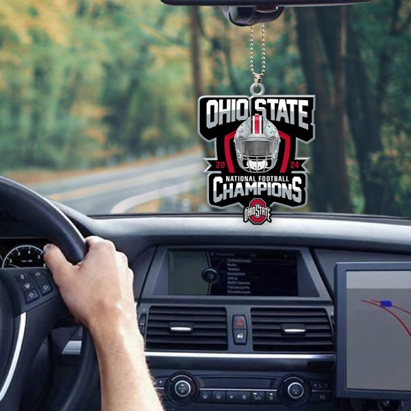 Ohio State Buckeyes Football Custom Shape 2-sided Acrylic Car Ornament – HOATT 9089