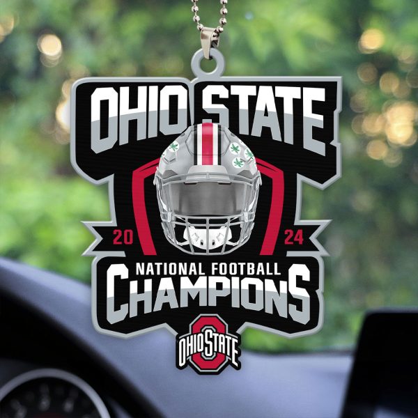 Ohio State Buckeyes Football Custom Shape 2-sided Acrylic Car Ornament – HOATT 9089