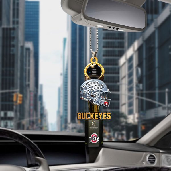 Ohio State Buckeyes Football Custom Shape 1-sided Acrylic Car Ornament - HOATT 8934