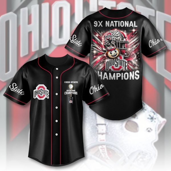 Ohio State Buckeyes Football Baseball Jersey - HOATT 9068