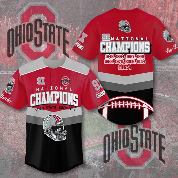 Ohio State Buckeyes Football Baseball Jersey - MAITM 10262
