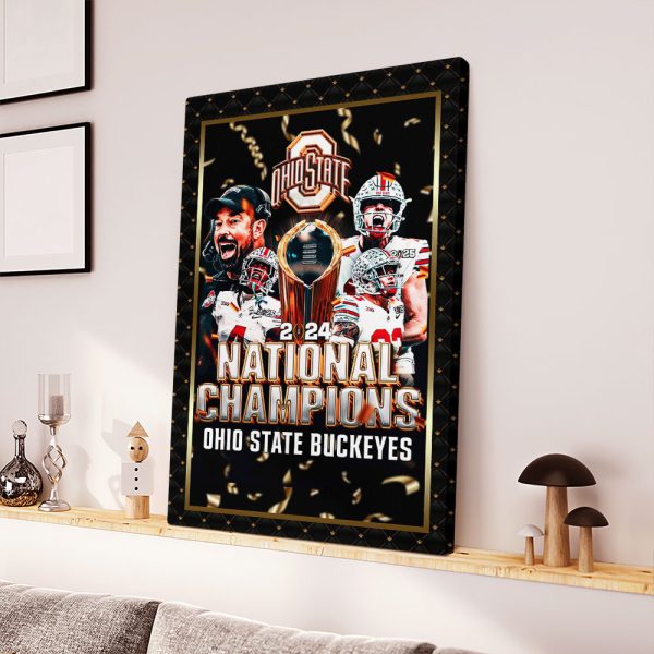 Ohio State Buckeyes Football Rectangle Canvas With Inner Frame - HOATT 9034