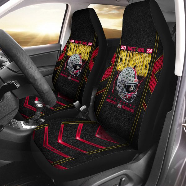 Ohio State Buckeyes Football 2PCS Car Seat Cover - HOATT 9170