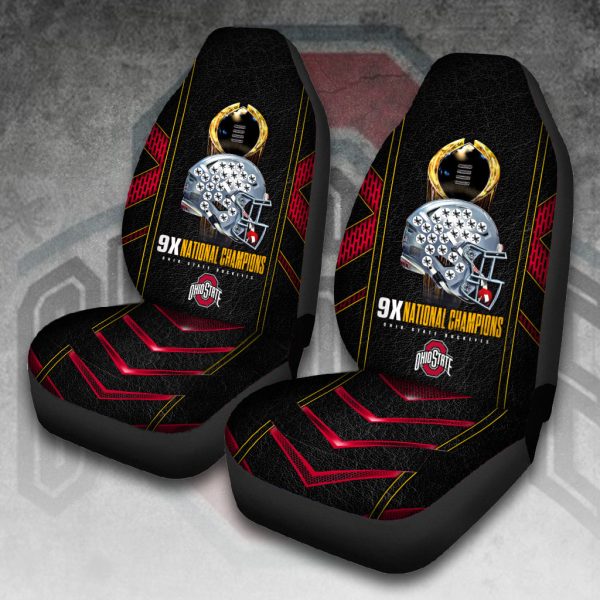 Ohio State Buckeyes Football 2PCS Car Seat Cover - HOATT 9309