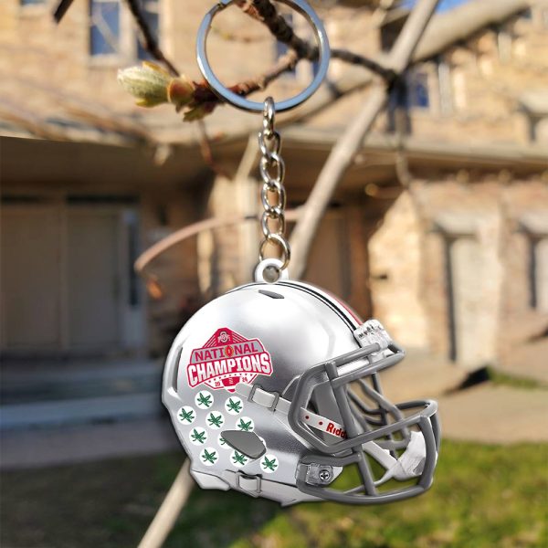 Ohio State Buckeyes Football Custom Shape 1-sided Keychain - MAITM 10207