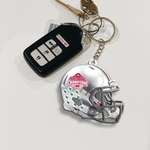 Ohio State Buckeyes Football Custom Shape 1-sided Keychain - MAITM 10207