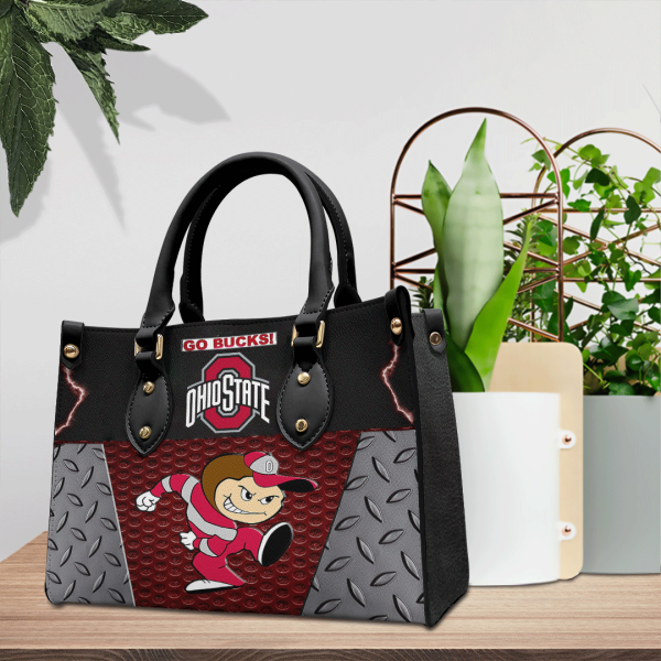 Ohio State Buckeyes Football Leather HandBag - GNE 2886