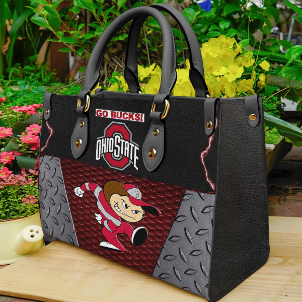 Ohio State Buckeyes Football Leather HandBag - GNE 2886