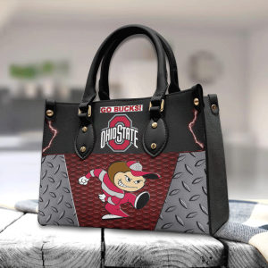 Ohio State Buckeyes Football Leather HandBag - GNE 2886