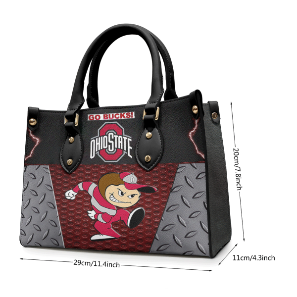 Ohio State Buckeyes Football Leather HandBag - GNE 2886