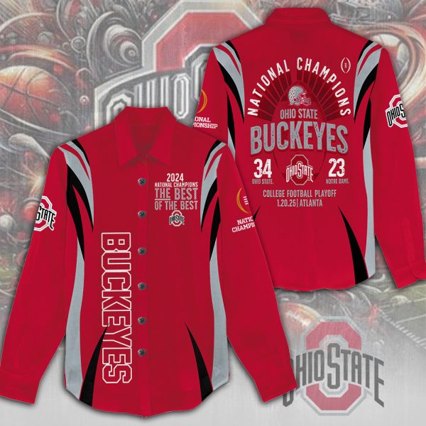 Ohio State Buckeyes Football 3D Linen Shirt - MAITM 10244