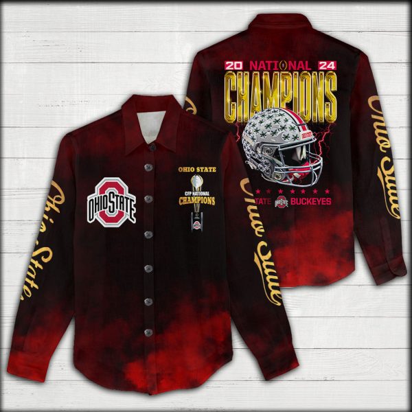 Ohio State Buckeyes Football 3D Linen Shirt - HOATT 9152
