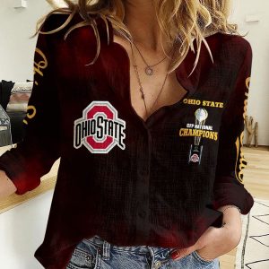 Ohio State Buckeyes Football 3D Linen Shirt - HOATT 9152