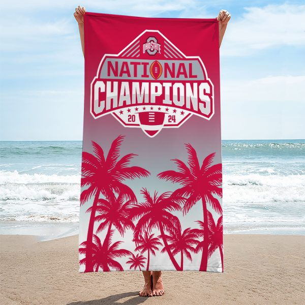 Ohio State Buckeyes Football Rectangle Beach Towel - MAITM 10344