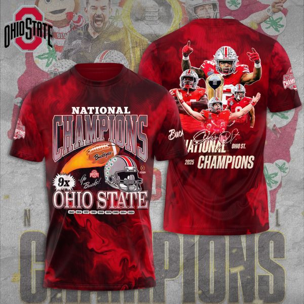 Ohio State Buckeyes Football 3D Apparel - GNE NEW92
