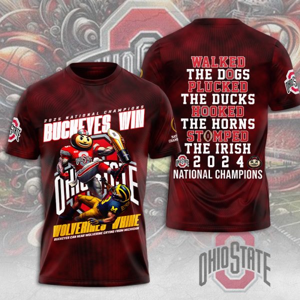 Ohio State Buckeyes Football 3D Apparel – MAITM 10105
