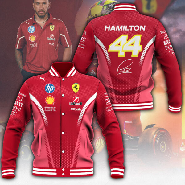 Lewis Hamilton x Scuderia Ferrari Varsity Jacket - MAITM 10342