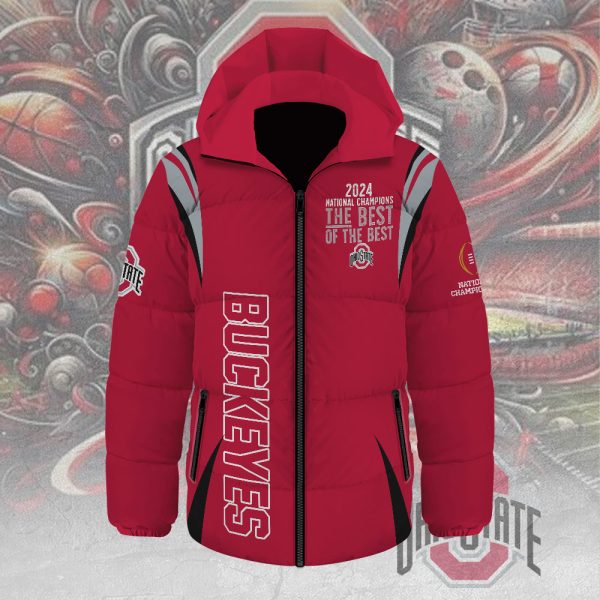 Ohio State Buckeyes Football Waterproof Thickened Down Jacket - MAITM 10198
