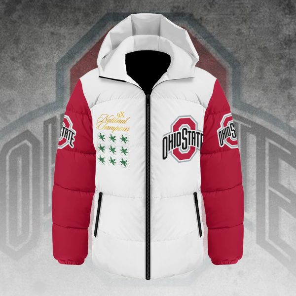 Ohio State Buckeyes Football Waterproof Thickened Down Jacket - HOATT 9132