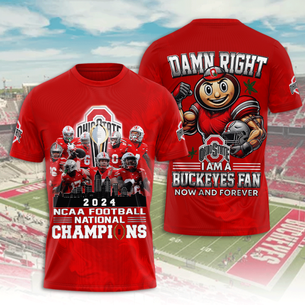 Ohio State Buckeyes Football 3D Apparel - ANHNV 9375