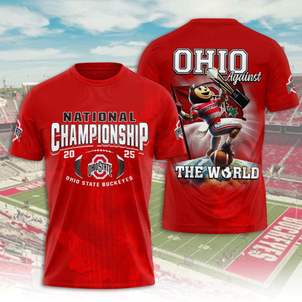 Ohio State Buckeyes Football 3D Apparel - ANHNV 9376