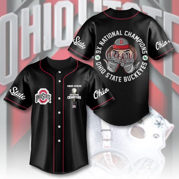Ohio State Buckeyes Football Baseball Jersey - HOATT 8984