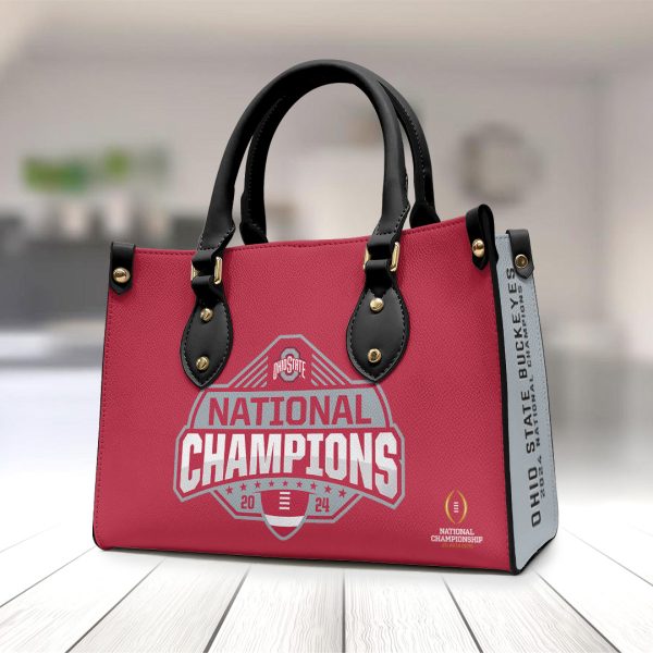Ohio State Buckeyes Football Leather HandBag - TANTN 11284