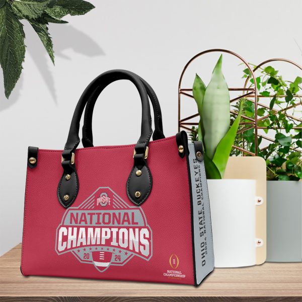 Ohio State Buckeyes Football Leather HandBag - TANTN 11284