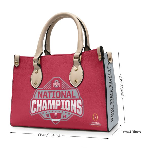 Ohio State Buckeyes Football Leather HandBag - TANTN 11284