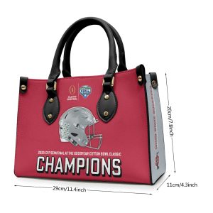 Ohio State Buckeyes Football Leather HandBag - TANTN 11285