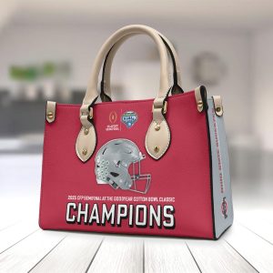 Ohio State Buckeyes Football Leather HandBag - TANTN 11285