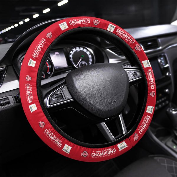Ohio State Buckeyes Football Steering Wheel Cover - TANTN 11289