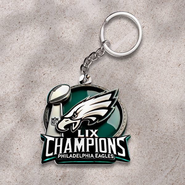 Philadelphia Eagles Custom Shape 2-sided Keychain - HOATT 8966