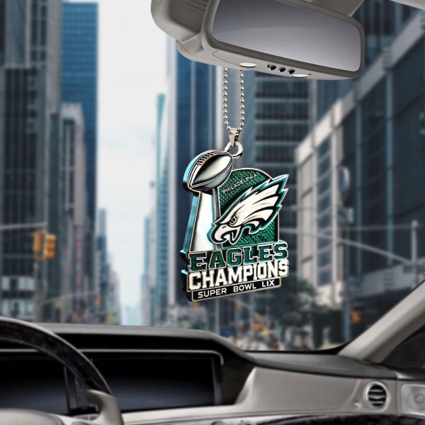 Philadelphia Eagles Custom Shape 2-sided Acrylic Car Ornament – HOATT 8943