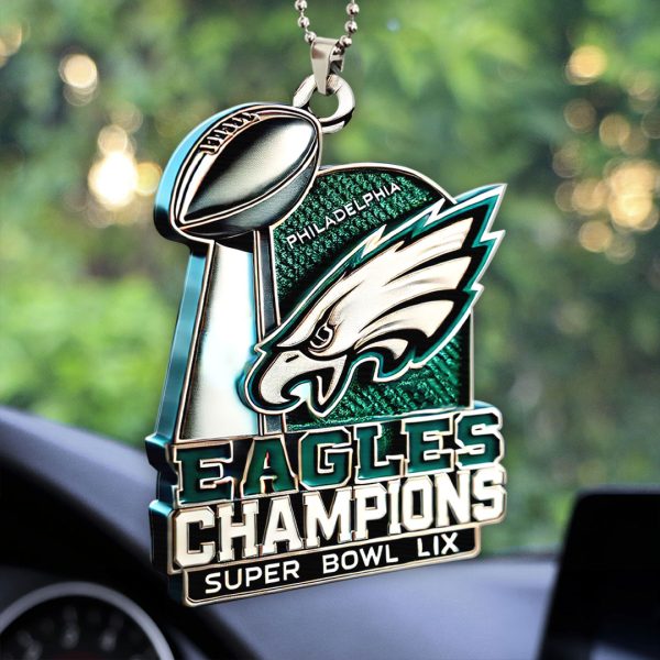 Philadelphia Eagles Custom Shape 2-sided Acrylic Car Ornament – HOATT 8943