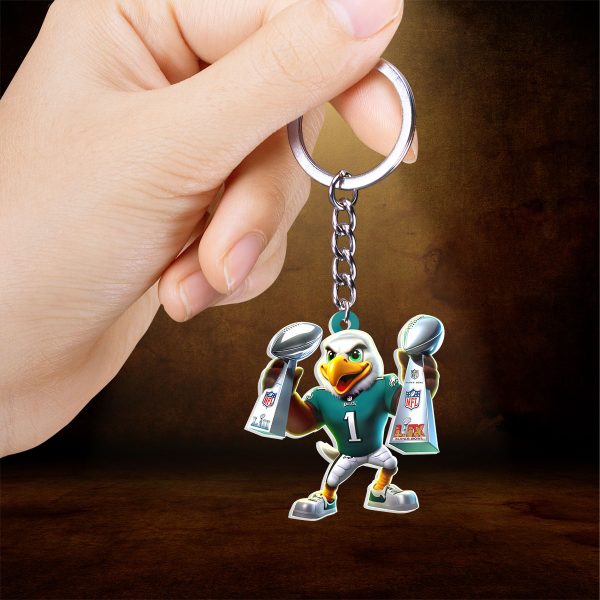 Philadelphia Eagles Custom Shape 2-sided Keychain - HOATT 8927