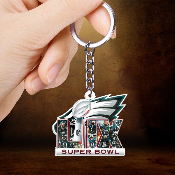 Philadelphia Eagles Custom Shape 2-sided Keychain - HOATT 8990