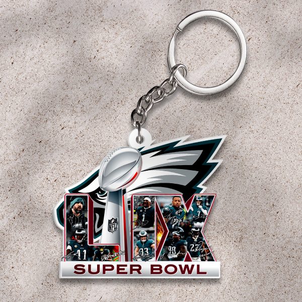 Philadelphia Eagles Custom Shape 2-sided Keychain - HOATT 8990