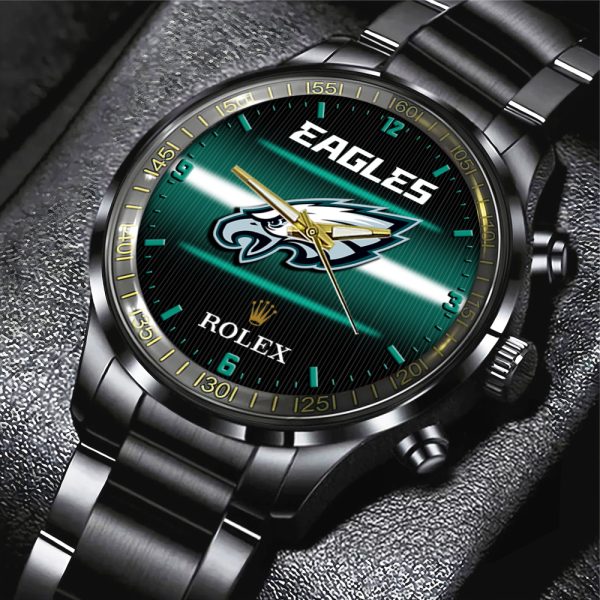 Philadelphia Eagles Black Stainless Steel Watch - MAITM 10100