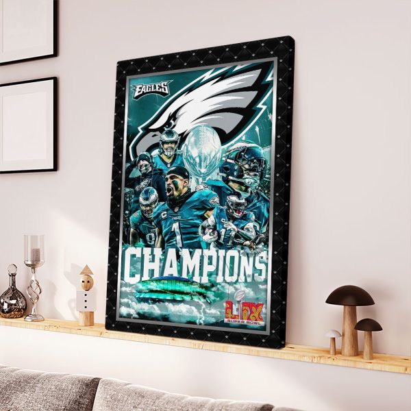 Philadelphia Eagles Rectangle Canvas With Inner Frame - HOATT 9035