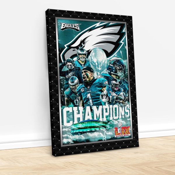 Philadelphia Eagles Rectangle Canvas With Inner Frame - HOATT 9035