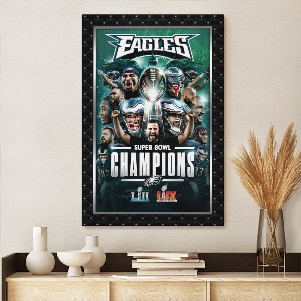 Philadelphia Eagles Rectangle Canvas With Inner Frame - HOATT 9142