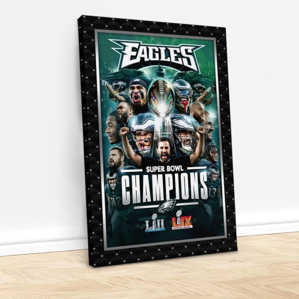 Philadelphia Eagles Rectangle Canvas With Inner Frame - HOATT 9142