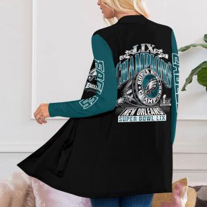 Philadelphia Eagles Women's Patch Pocket Cardigan - HOATT 8996