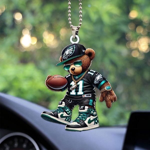 Philadelphia Eagles Custom Shape 1-sided Acrylic Car Ornament - MAITM 10178