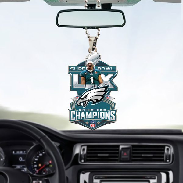 Philadelphia Eagles Custom Shape 1-sided Acrylic Car Ornament - GNE NEW93