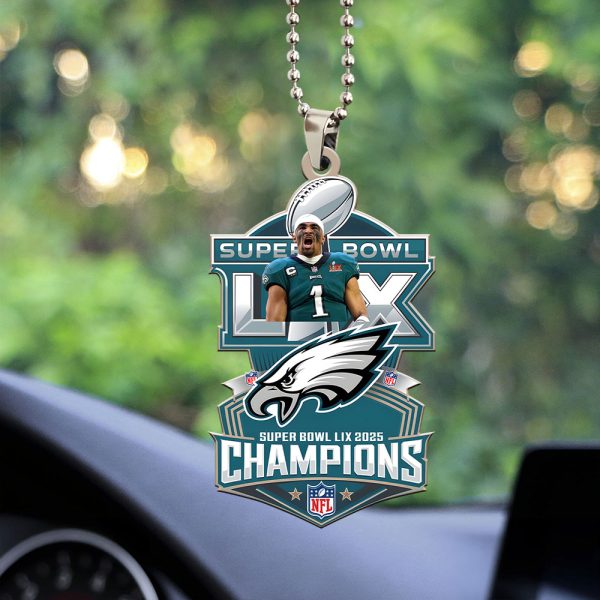Philadelphia Eagles Custom Shape 1-sided Acrylic Car Ornament - GNE NEW93