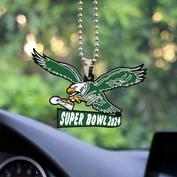 Philadelphia Eagles Custom Shape 2-sided Acrylic Car Ornament – TANTN 11226