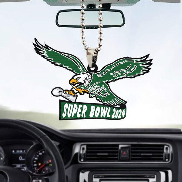 Philadelphia Eagles Custom Shape 2-sided Acrylic Car Ornament – TANTN 11226